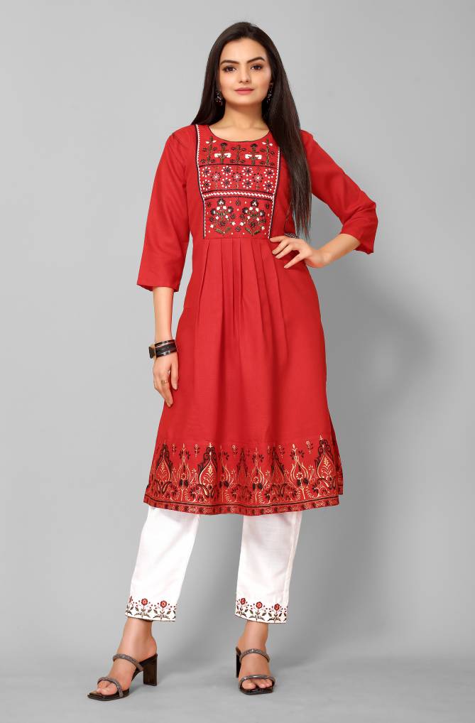 Neha 43535 Casual Cotton Kurti With Bottom Collection
